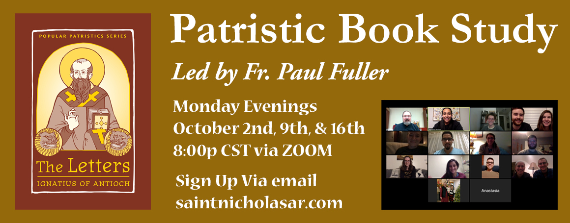 Patristic Book Study – October 2023